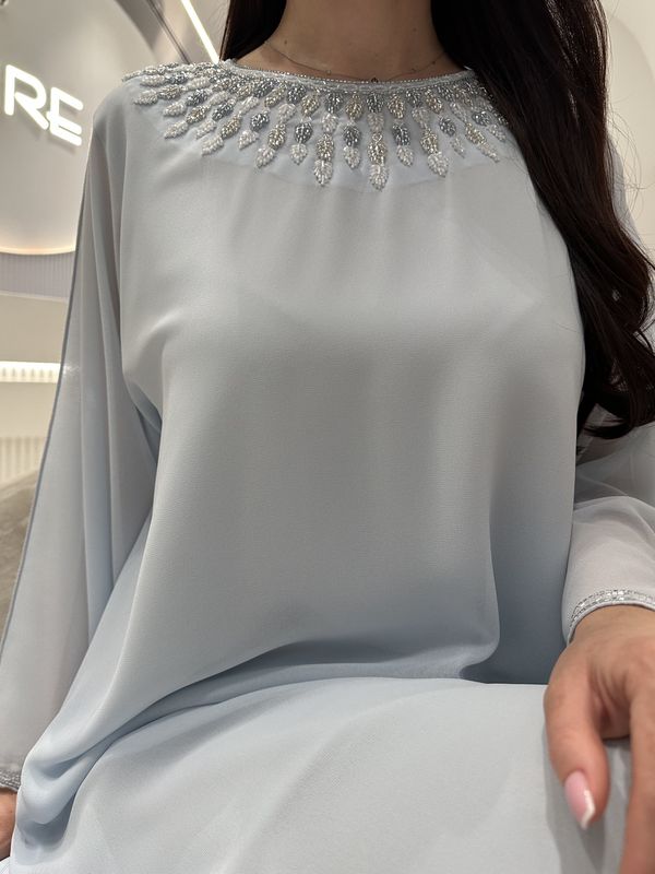 2 Pc Chiffon Handmade Embroidery